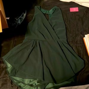 Dark green romper
